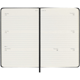 Kalender 18M Weekly Hard Cover Horisontell Pocket Black i gruppen Papper & Block / Kalendrar och almanackor / 18-månaderskalendrar hos Pen Store (135593)