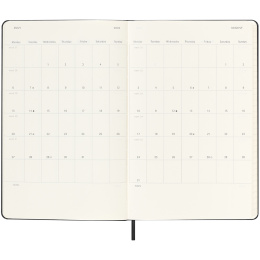 Kalender 18M Weekly Hard Cover Horisontell Large Black i gruppen Papper & Block / Kalendrar och almanackor / 18-månaderskalendrar hos Pen Store (135594)