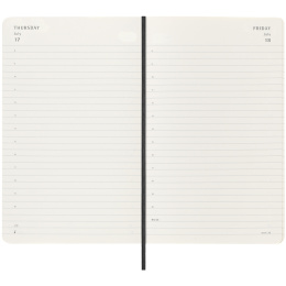 Kalender 18M Daily Soft Cover Large Black i gruppen Papper & Block / Kalendrar och almanackor / 18-månaderskalendrar hos Pen Store (135595)