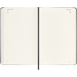 Kalender 18M Daily Hard Cover Large Black i gruppen Papper & Block / Kalendrar och almanackor / 18-månaderskalendrar hos Pen Store (135596)