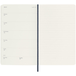 Kalender 18M WeekNote Hard Cover Large Sapphire Blue i gruppen Papper & Block / Kalendrar och almanackor / 18-månaderskalendrar hos Pen Store (135597)