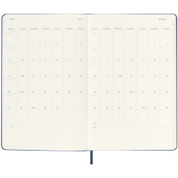 Kalender 18M WeekNote Hard Cover Large Sapphire Blue i gruppen Papper & Block / Kalendrar och almanackor / 18-månaderskalendrar hos Pen Store (135597)