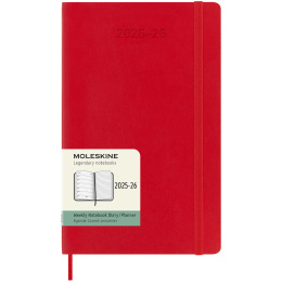 Kalender 18M WeekNote Soft Cover Large Red i gruppen Papper & Block / Kalendrar och almanackor / 18-månaderskalendrar hos Pen Store (135600)