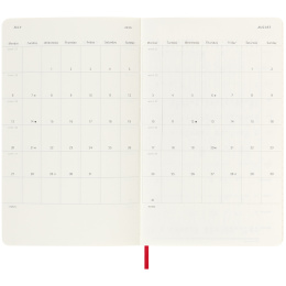 Kalender 18M WeekNote Soft Cover Large Red i gruppen Papper & Block / Kalendrar och almanackor / 18-månaderskalendrar hos Pen Store (135600)