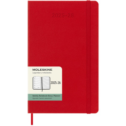 Kalender 18M WeekNote Hard Cover Large Red i gruppen Papper & Block / Kalendrar och almanackor / 18-månaderskalendrar hos Pen Store (135602)