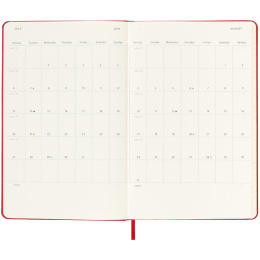 Kalender 18M WeekNote Hard Cover Large Red i gruppen Papper & Block / Kalendrar och almanackor / 18-månaderskalendrar hos Pen Store (135602)