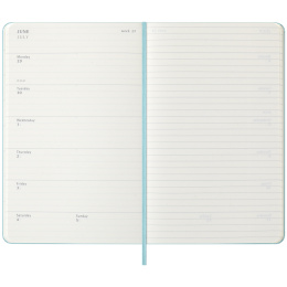 Kalender 18M WeekNote Hard Cover Large Aquamarine i gruppen Papper & Block / Kalendrar och almanackor / 18-månaderskalendrar hos Pen Store (135604)