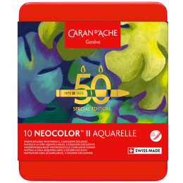 Neocolor II Aquarelle 50 Years Lush 10-set i gruppen Konstnärsmaterial / Konstnärsfärger / Pastell / Vaxpasteller hos Pen Store (135628)
