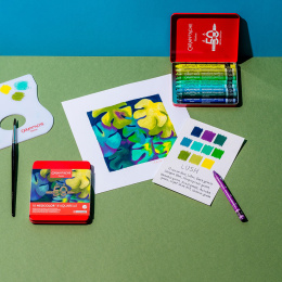 Neocolor II Aquarelle 50 Years Lush 10-set i gruppen Konstnärsmaterial / Konstnärsfärger / Pastell / Vaxpasteller hos Pen Store (135628)