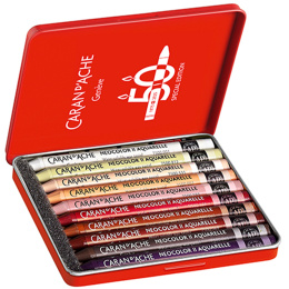 Neocolor II Aquarelle 50 Years Portrait 10-set i gruppen Konstnärsmaterial / Konstnärsfärger / Pastell / Vaxpasteller hos Pen Store (135629)