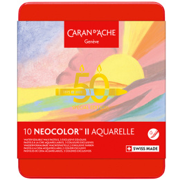 Neocolor II Aquarelle 50 Years Pastel 10-set i gruppen Konstnärsmaterial / Konstnärsfärger / Pastell / Vaxpasteller hos Pen Store (135631)