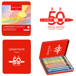 Neocolor II Aquarelle 50 Years Pastel 10-set i gruppen Konstnärsmaterial / Konstnärsfärger / Pastell / Vaxpasteller hos Pen Store (135631)
