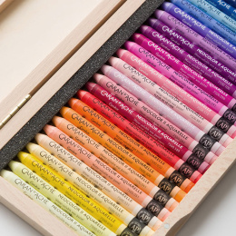 Neocolor II Aquarelle 50 years Wooden Box 50-set i gruppen Konstnärsmaterial / Konstnärsfärger / Pastell / Vaxpasteller hos Pen Store (135633)