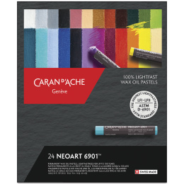 Neoart Oljevaxpastell 24-set i gruppen Konstnärsmaterial / Kritor och blyerts / Pastellkritor hos Pen Store (135635)