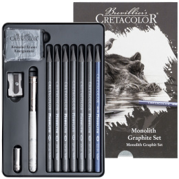 Monolith grafit-set 11 delar i gruppen Konstnärsmaterial / Kritor och blyerts / Grafit och blyerts hos Pen Store (135648)