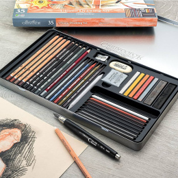 Ultimo tecknarset 35 delar i gruppen Konstnärsmaterial / Kritor och blyerts / Grafit och blyerts hos Pen Store (135653)