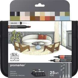 Promarker Interiors Wallet 25-set i gruppen Pennor / Konstnärspennor / Illustrationsmarkers hos Pen Store (135656)