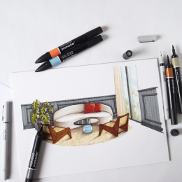 Promarker Interiors Wallet 25-set i gruppen Pennor / Konstnärspennor / Illustrationsmarkers hos Pen Store (135656)