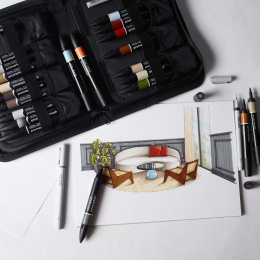 Promarker Interiors Wallet 25-set i gruppen Pennor / Konstnärspennor / Illustrationsmarkers hos Pen Store (135656)