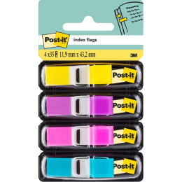Post-it Indexflikar 11,9x43,1 mm 4 färger Set 2 i gruppen Papper & Block / Skriva och anteckna / Post-it och notisblock hos Pen Store (135698)