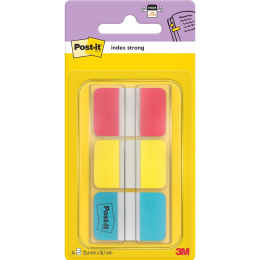 Post-It Indexflikar 25,4x38,1 mm Strong 3 färger i gruppen Papper & Block / Skriva och anteckna / Post-it och notisblock hos Pen Store (135701)