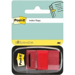 Post-It Indexflikar 25,4x43,2 mm Röd i gruppen Papper & Block / Skriva och anteckna / Post-it och notisblock hos Pen Store (135706)
