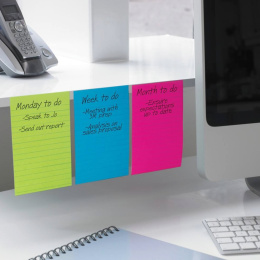 Post-It Super Sticky 102x152 Gul Linjerad i gruppen Papper & Block / Skriva och anteckna / Post-it och notisblock hos Pen Store (135727)