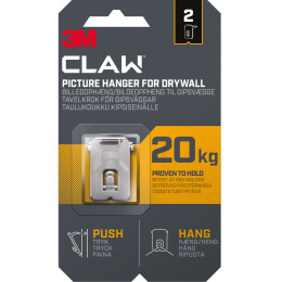 Claw Tavelkrok för gipsvägg 20 kg 2-pack i gruppen Skapande & Hobby / Organisera / Ramar / Tavelupphängning hos Pen Store (135737)