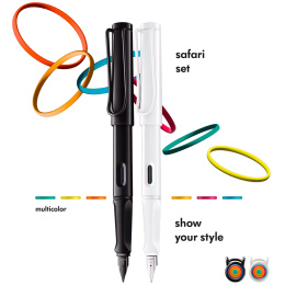 Safari All White Set Medium i gruppen Pennor / Fine Writing / Reservoarpennor hos Pen Store (135752)