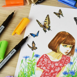 Pointliner Colour Black i gruppen Pennor / Konstnärspennor / Tuschpennor hos Pen Store (135768)