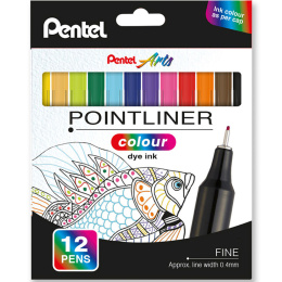 Pointliner Colour 12-set i gruppen Pennor / Konstnärspennor / Tuschpennor hos Pen Store (135771)