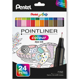 Pointliner Colour 24-set i gruppen Pennor / Konstnärspennor / Tuschpennor hos Pen Store (135773)