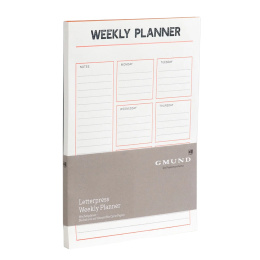 Letterpress Weekly Planner i gruppen Papper & Block / Skriva och anteckna / Post-it och notisblock hos Pen Store (135794)