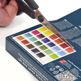 Inktense Akvarellfärg 24-set halvkoppar i gruppen Konstnärsmaterial / Konstnärsfärger / Akvarellfärg / Akvarellfärg i kopp hos Pen Store (135795)