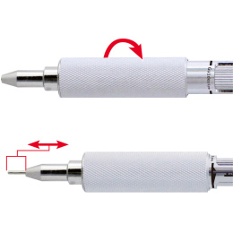 Stiftpenna MS01 0,5 mm Silver i gruppen Pennor / Skriva / Stiftpennor hos Pen Store (135822)