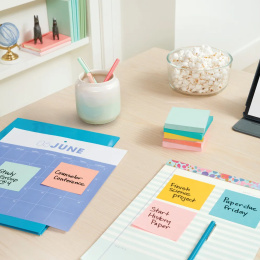 Post-it 76x76 Färgmix Beachside 6-pack i gruppen Papper & Block / Skriva och anteckna / Post-it och notisblock hos Pen Store (135853)