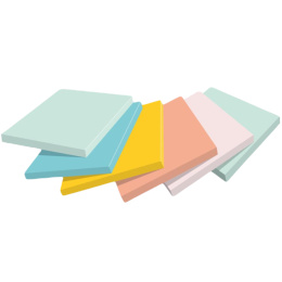Post-it 76x76 Färgmix Beachside 6-pack i gruppen Papper & Block / Skriva och anteckna / Post-it och notisblock hos Pen Store (135853)