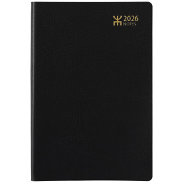 Kalender Notes Svart Konstläder i gruppen Papper & Block / Kalendrar och almanackor hos Pen Store (135862)
