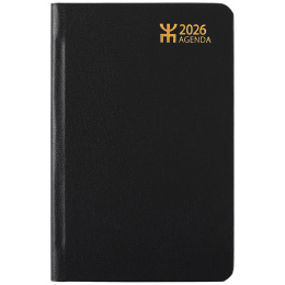 Kalender Agenda Svart Konstläder i gruppen Papper & Block / Kalendrar och almanackor hos Pen Store (135864)