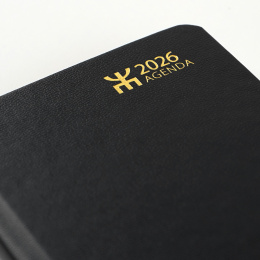 Kalender Agenda Svart Konstläder i gruppen Papper & Block / Kalendrar och almanackor hos Pen Store (135864)