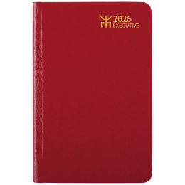 Kalender Executive Röd Konstläder i gruppen Papper & Block / Kalendrar och almanackor hos Pen Store (135870)