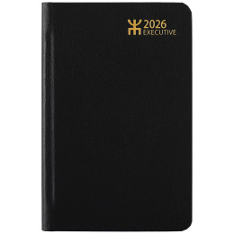 Kalender Executive Svart Konstläder i gruppen Papper & Block / Kalendrar och almanackor hos Pen Store (135871)