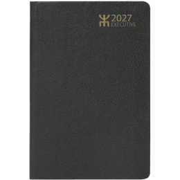 Kalender Executive Svart Konstläder i gruppen Papper & Block / Kalendrar och almanackor / 12-månaderskalendrar hos Pen Store (135871)