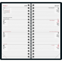 Kalender Classic Corall Konstläder i gruppen Papper & Block / Kalendrar och almanackor hos Pen Store (135876)