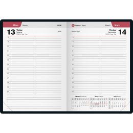 Timkalender Blå Konstläder i gruppen Papper & Block / Kalendrar och almanackor hos Pen Store (135884)