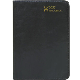 Timkalender Svart Konstläder i gruppen Papper & Block / Kalendrar och almanackor / 12-månaderskalendrar hos Pen Store (135885)
