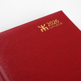 Kalender Dagbok Röd i gruppen Papper & Block / Kalendrar och almanackor hos Pen Store (135886)