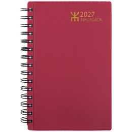 Kalender Timdagbok Bordeaux Wire-O i gruppen Papper & Block / Kalendrar och almanackor / 12-månaderskalendrar hos Pen Store (135890)
