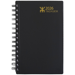 Kalender Timdagbok Svart Wire-O i gruppen Papper & Block / Kalendrar och almanackor hos Pen Store (135891)