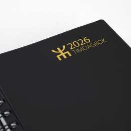 Kalender Timdagbok Svart Wire-O i gruppen Papper & Block / Kalendrar och almanackor hos Pen Store (135891)
